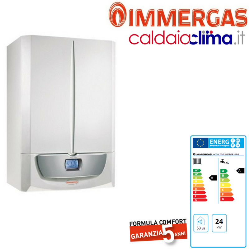 Caldaia condensazione IMMERGAS VICTRIX ZEUS SUPERIOR Erp 26 kw - Metano